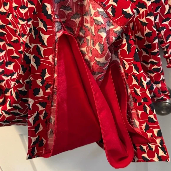 Boden Women's Hannah Sheath Dress in Poinsettia Red Floral V Neck Size 8 - Picture 6 of 8